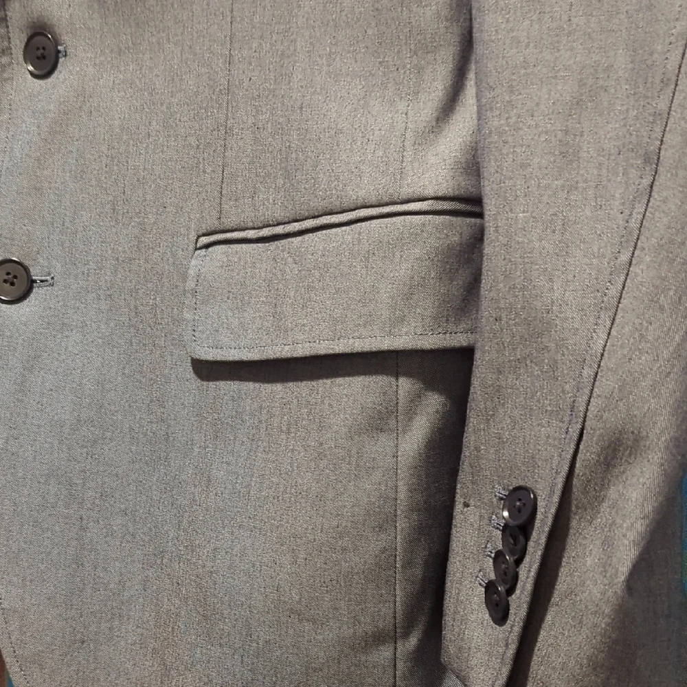 Banana Republic Men's Tailored Fit Blue/Gray Sport Coat 40S - Picture 4 of 11